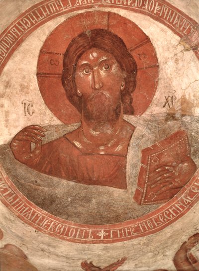 Cristo Pantocratore, sulla cupola della Chiesa, 1378 da Theophanes the Greek